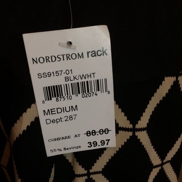 Collective Concepts Pleated Skirt-Diamond Pattern - Picture 9 of 12